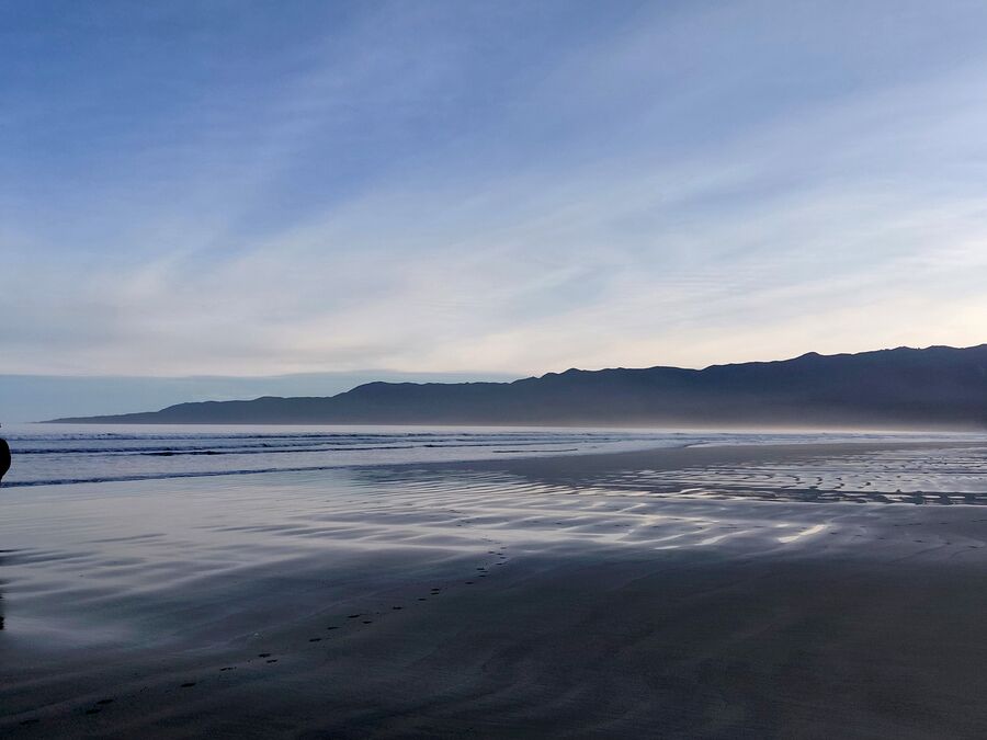 Hump Ridge from the beach