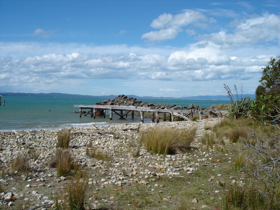 Remains of Port Craig wharf