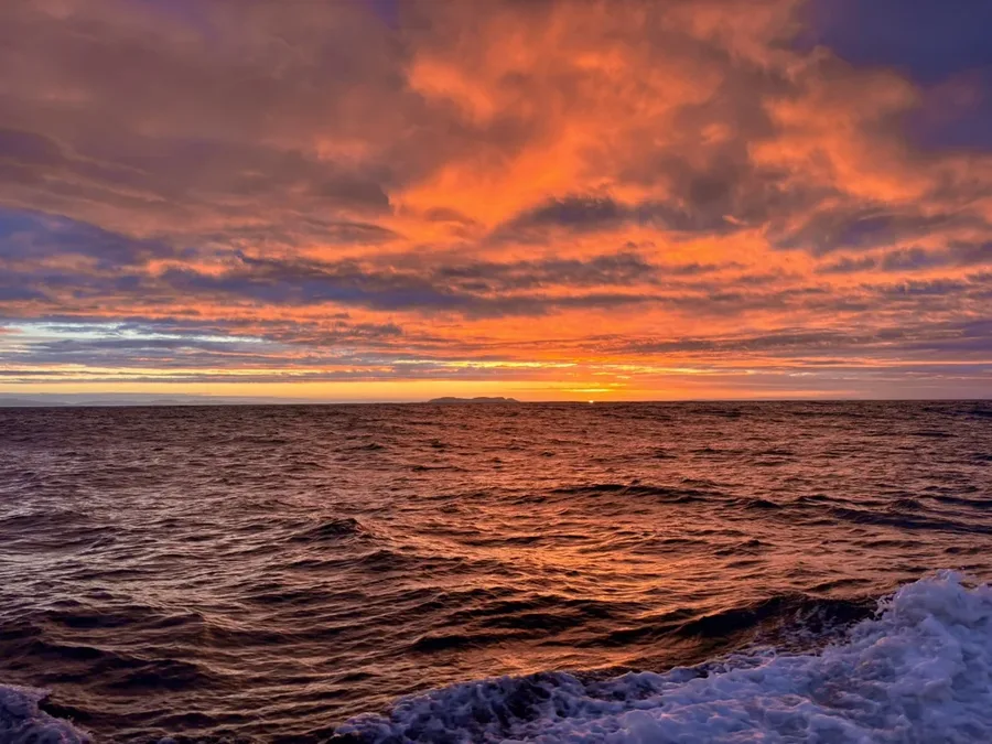 Fiery Fiordland sunset