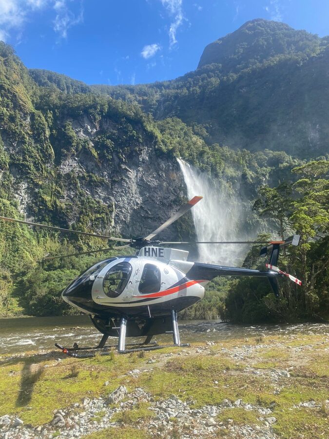ZK-HNE &mdash; MD500E, built for tight landings