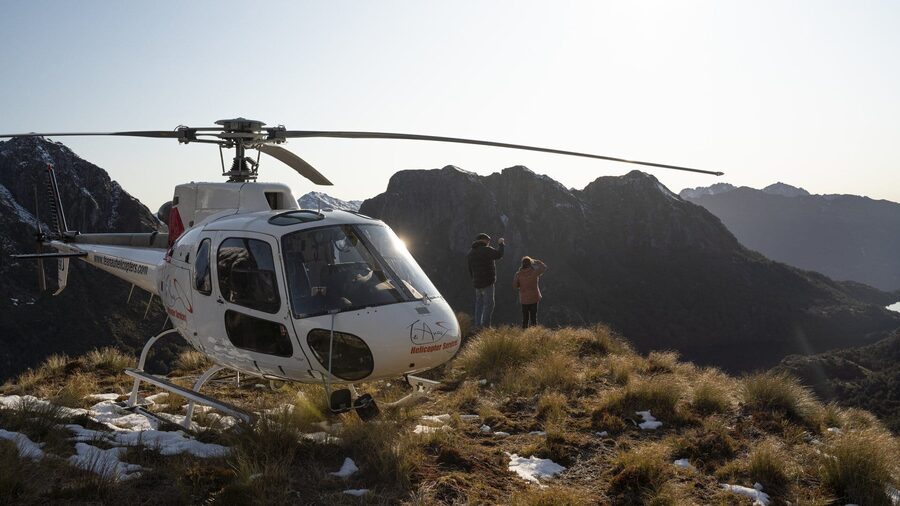 A remote landing above the fiords