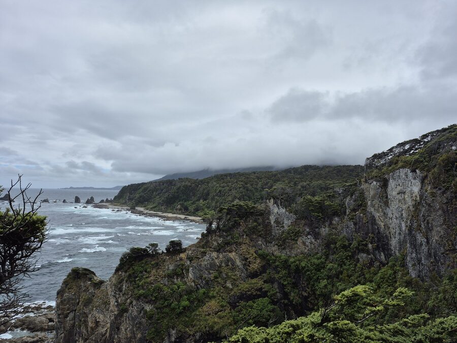 The cliffs of Fiordland's south coast