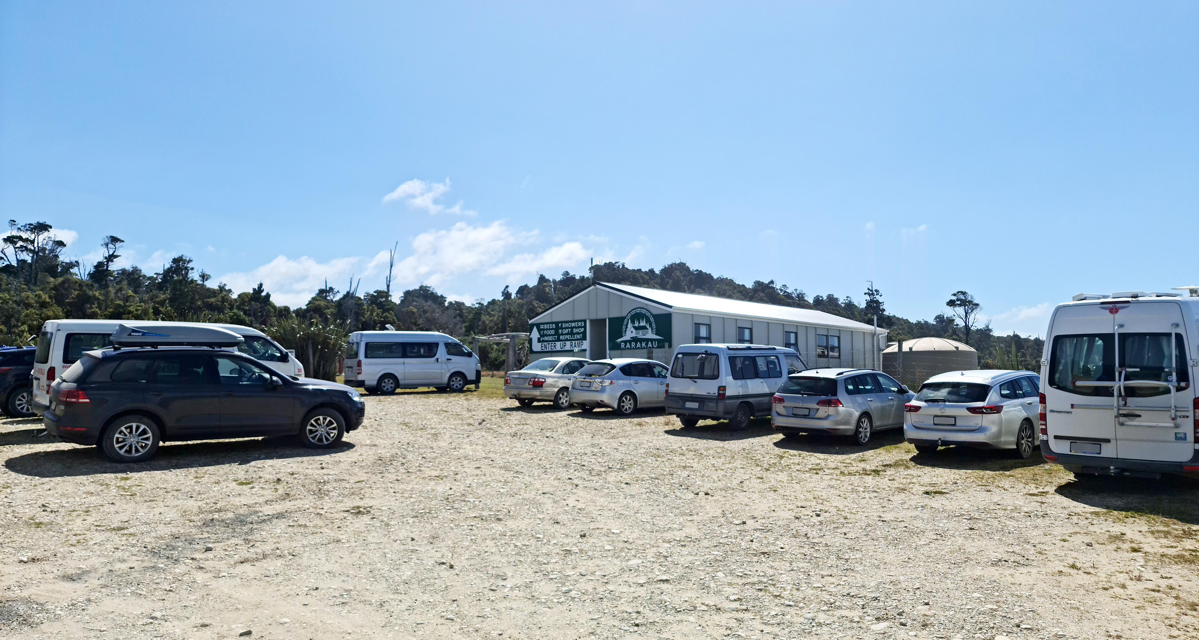 Rarakau Lodge Car Park